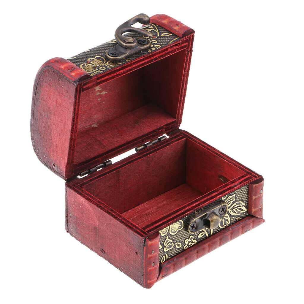 Chinese Style Jewelry Display Box Earring Storage Gift Box w/ Flowers Design