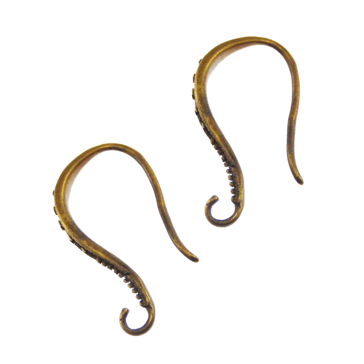 10 pcs Retro Bronzed French Ear Wires Brass Earring Hooks DIY Jewelry Making