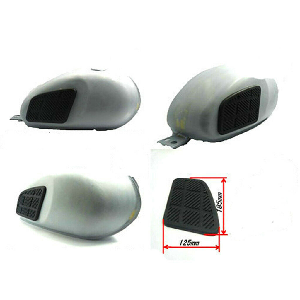 2 pieces motorcycle square fuel tank pads gas pad knee grip decals