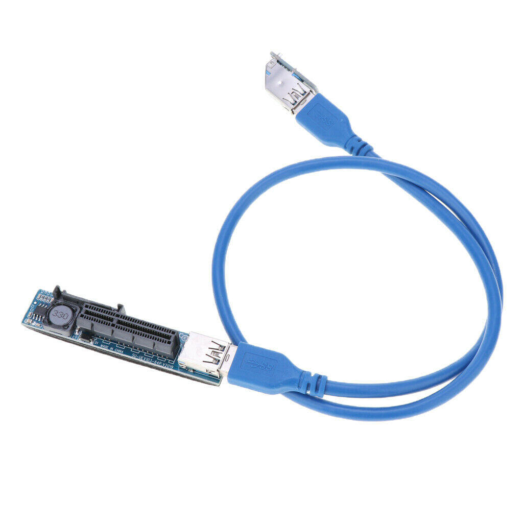 PCI-E Graphics Extension for GPU Mining Powered Riser Adapter Card USB 3.0