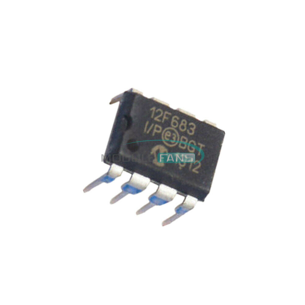 2PCS PIC12F683 PIC12F683-I/P 12F683 CHIP IC DIP-8 Microcontroller
