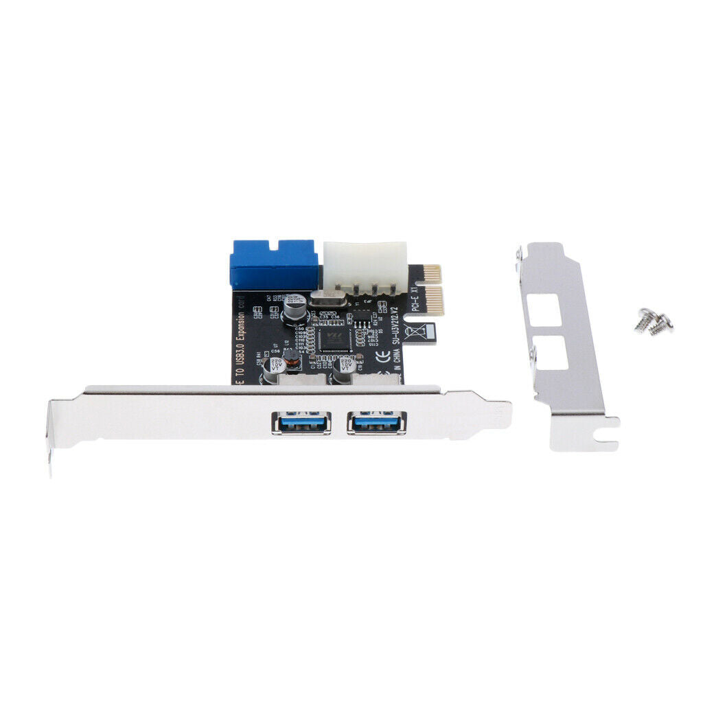 PCI-E to 2 Ports Dual USB 3.0   Expansion Card Converter 5Gbps 19 Pin