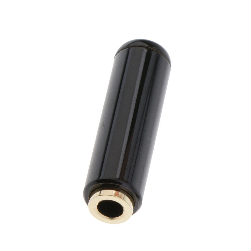 2 Pieces 3.5mm 4-pole Female & Male Plug Audio Cable Connector Adapter Black