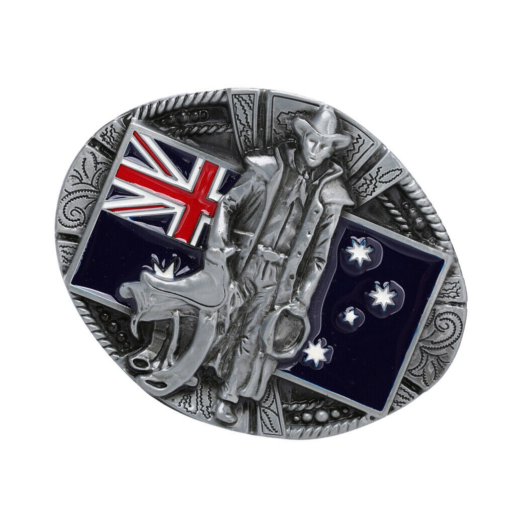 Fashion Western Australian Flag Cowboy Belt Buckles Men Accessories