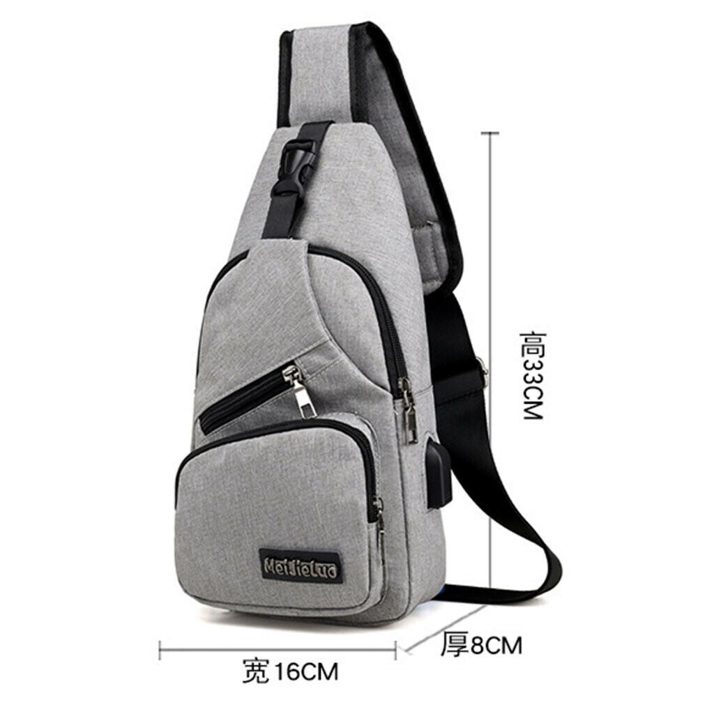 3Pack Mens Sling Bag Anti Theft Outdoor Casual Lightweight Message Bag