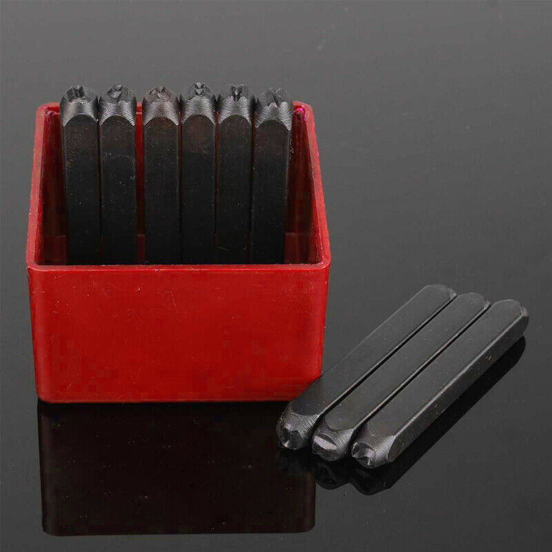 36pcs Letter Number Metal Stamp Punch Set Tool Die Marker Woodcraft 5MM A-Z 0-9