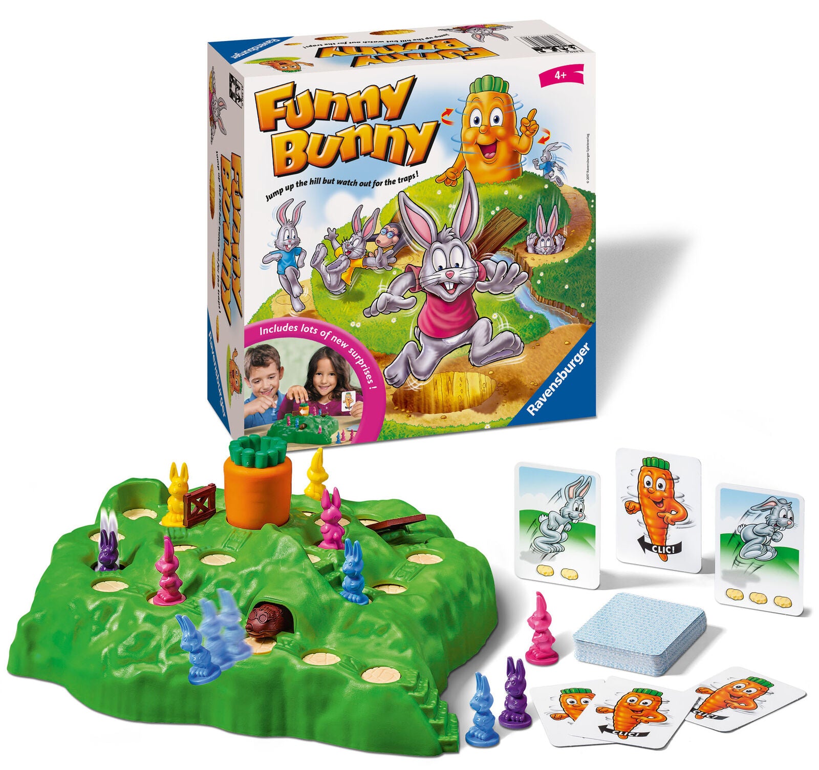 21330 Ravensburger Funny Bunny Family Board Game Children Age 4+ 2-4 player