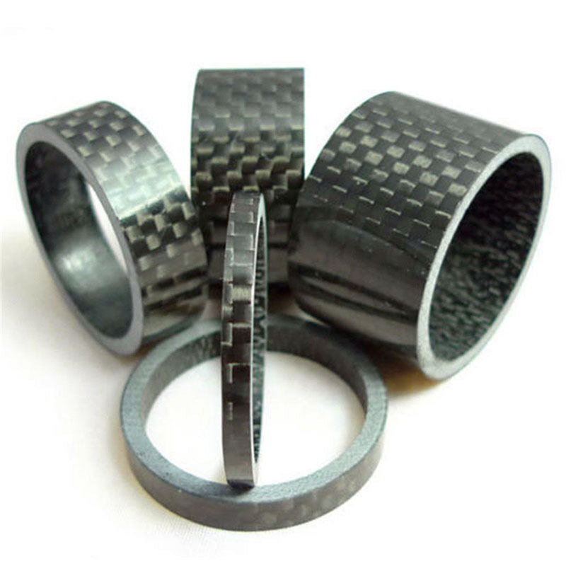 Carbon Fiber Headset 3, 5,10,15,20mm Spacers kit 1 1/8" For Stem Bike To_.l8