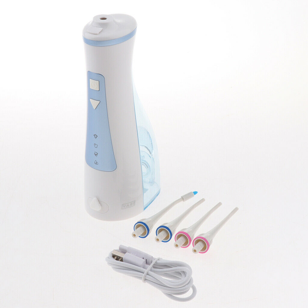 Portable Dental Water Flosser Oral Irrigator Water Teeth Cleaner Blue