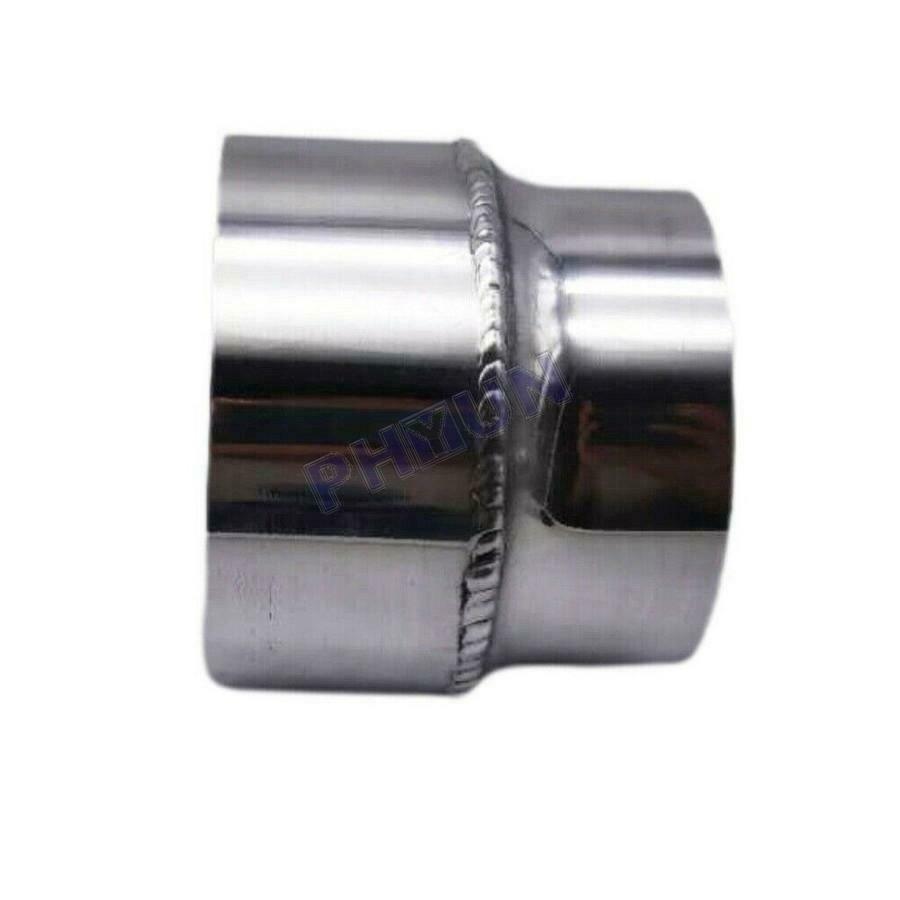 3" O.D. to 3.5" O.D Reducer Pipe Exhaust Tip Adapter Aluminum Polished Universal