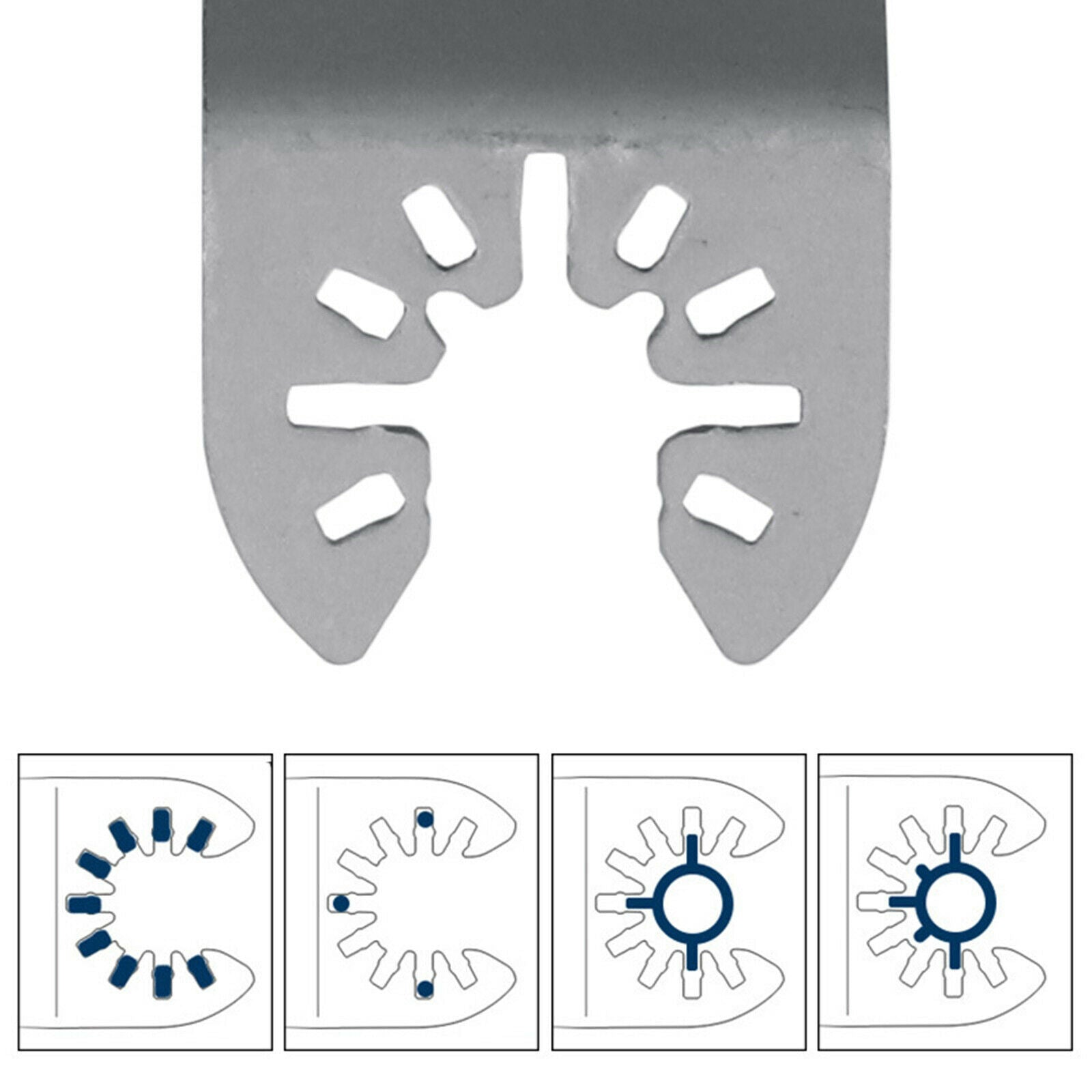 Bimetallic Titanium Plated Oscillating Blade Oscillating Multitool Accessory