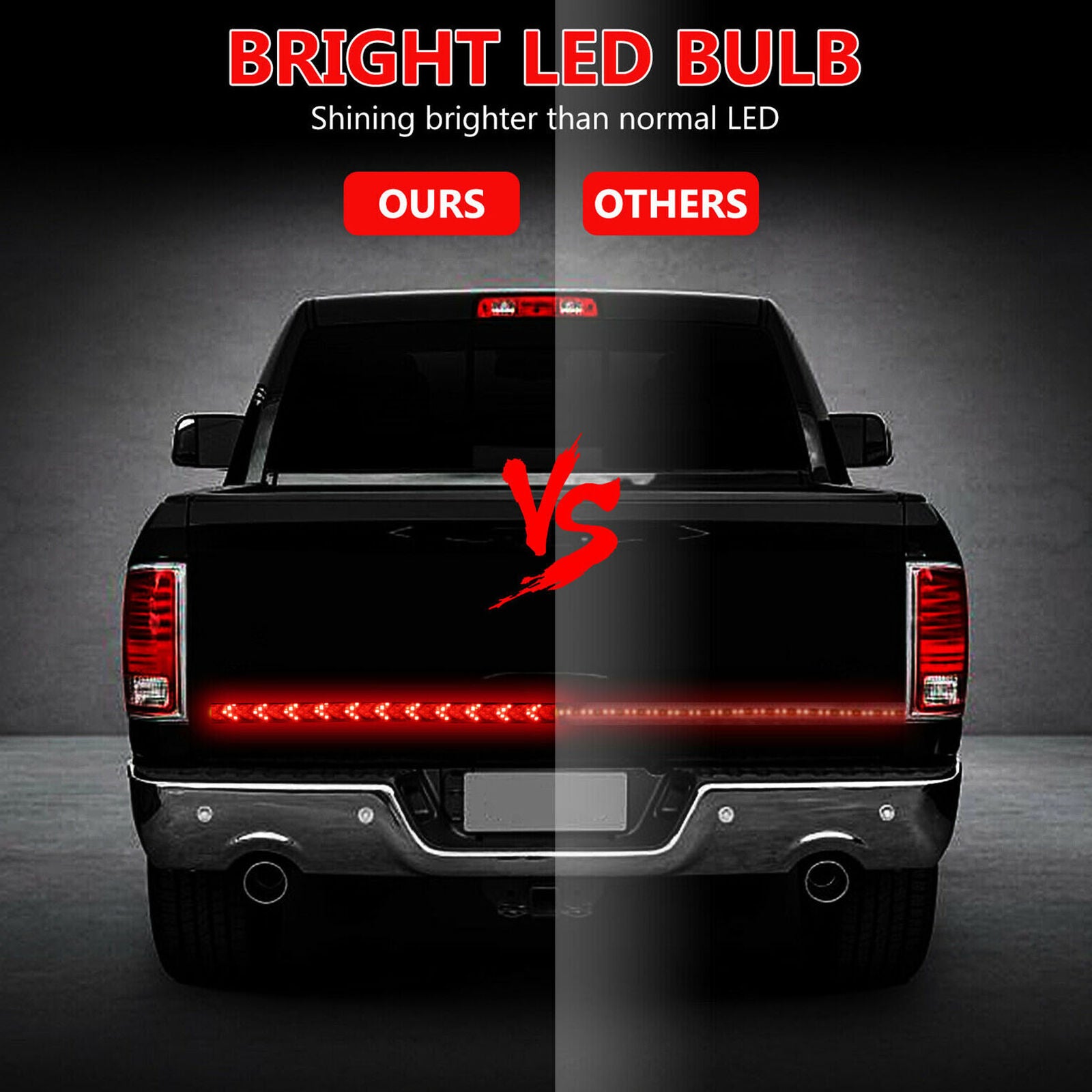 40inch Flowing LED Truck Tail Light Strip Turn Signal Tailgate Brake Bar Reverse