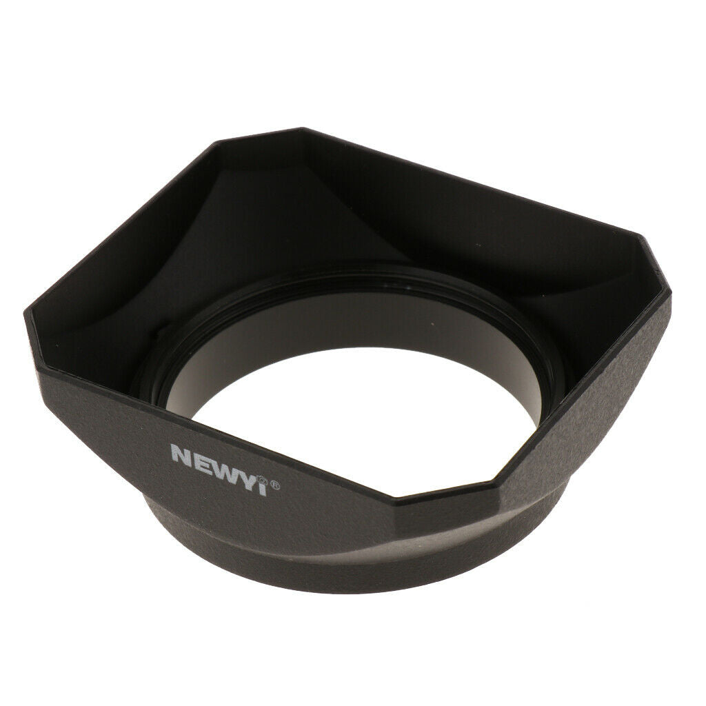 Universal Square Hood for 49mm Camera Lens Telephoto Standard Wide Angle Lenses