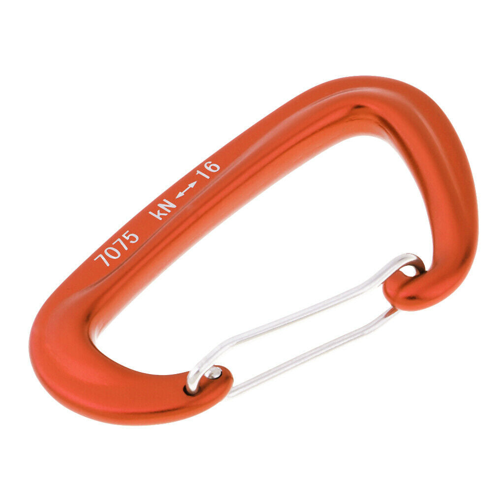 10x Hammock Carabiner Outdoor Rock Climbing Mountaineering Utility Clip 16KN