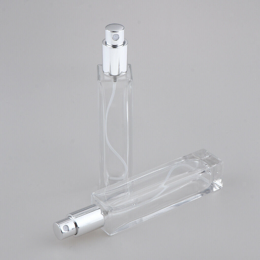 2x Empty Spray Bottle Travel Glass Perfume Atomizer Pump 30/50/100ml 50 ml