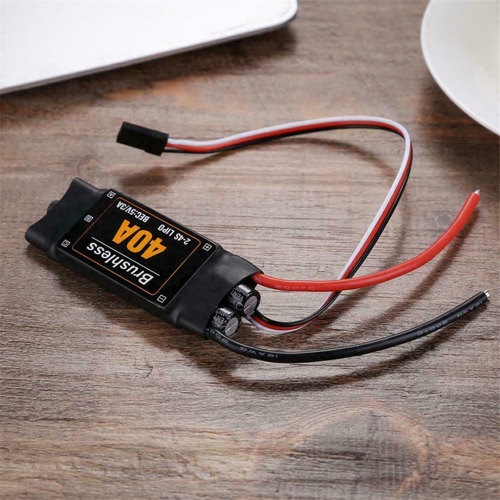 2 4S Lipo 40A Brushless ESC Speed Controller BEC 5V 3A with UBEC for drone