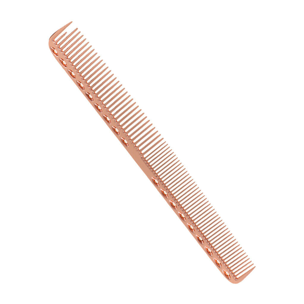 2 Pieces Professional Aluminum Barber Hairdressing Hair Cutting Comb Kit Set