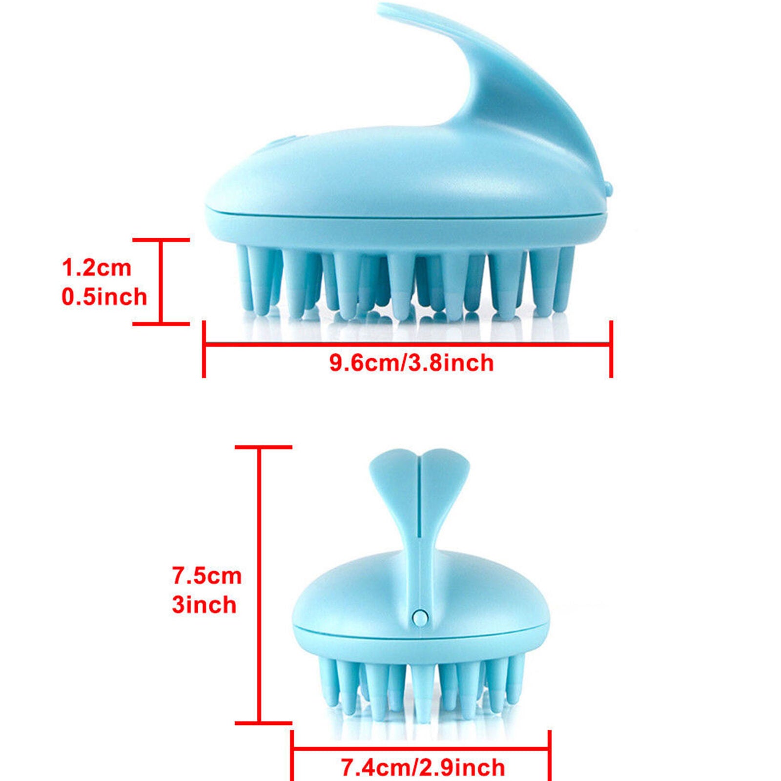 Electric Scalp Hair Head Neck Massager Waterproof Shampoo Brush Vibrating Hot