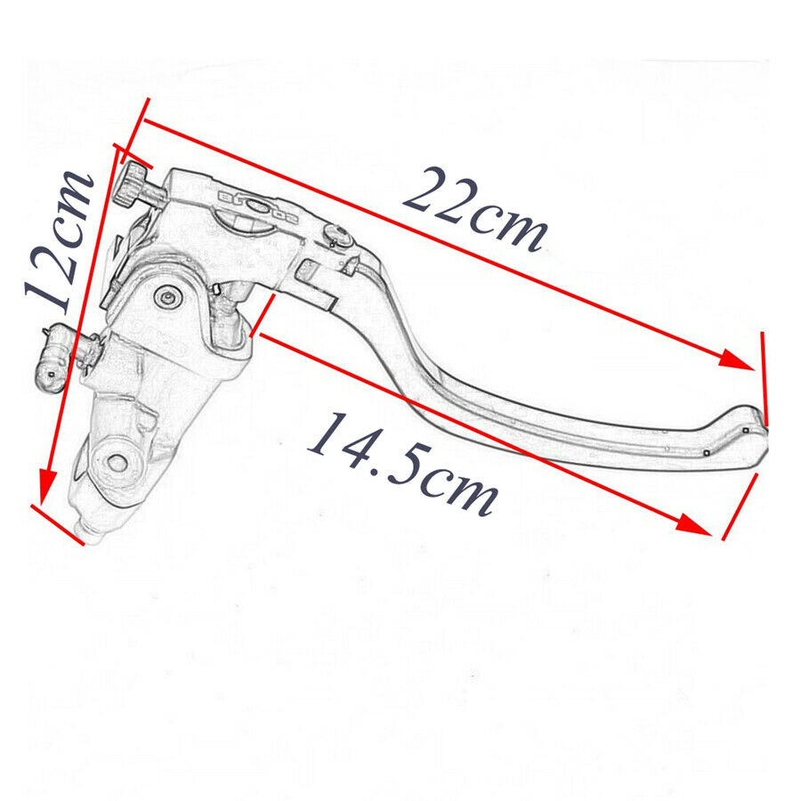 Motorcycle 19 Rcs Brake Master Cylinder cable clutch radial brake pump