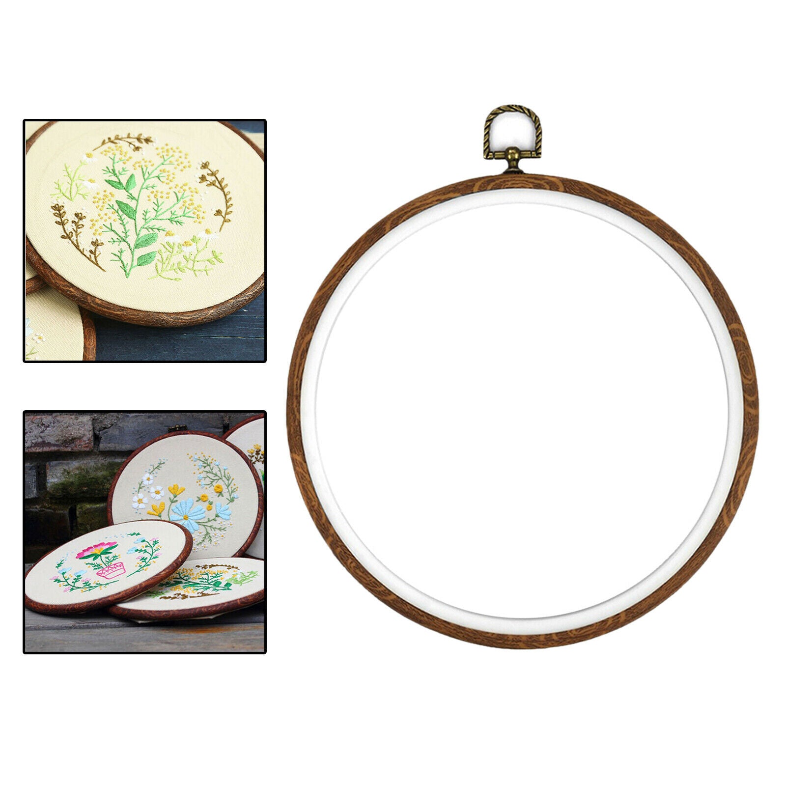 Embroidery Hoops Set Cross Stitch Hoop Ring Display Frame DIY Hand Sewing