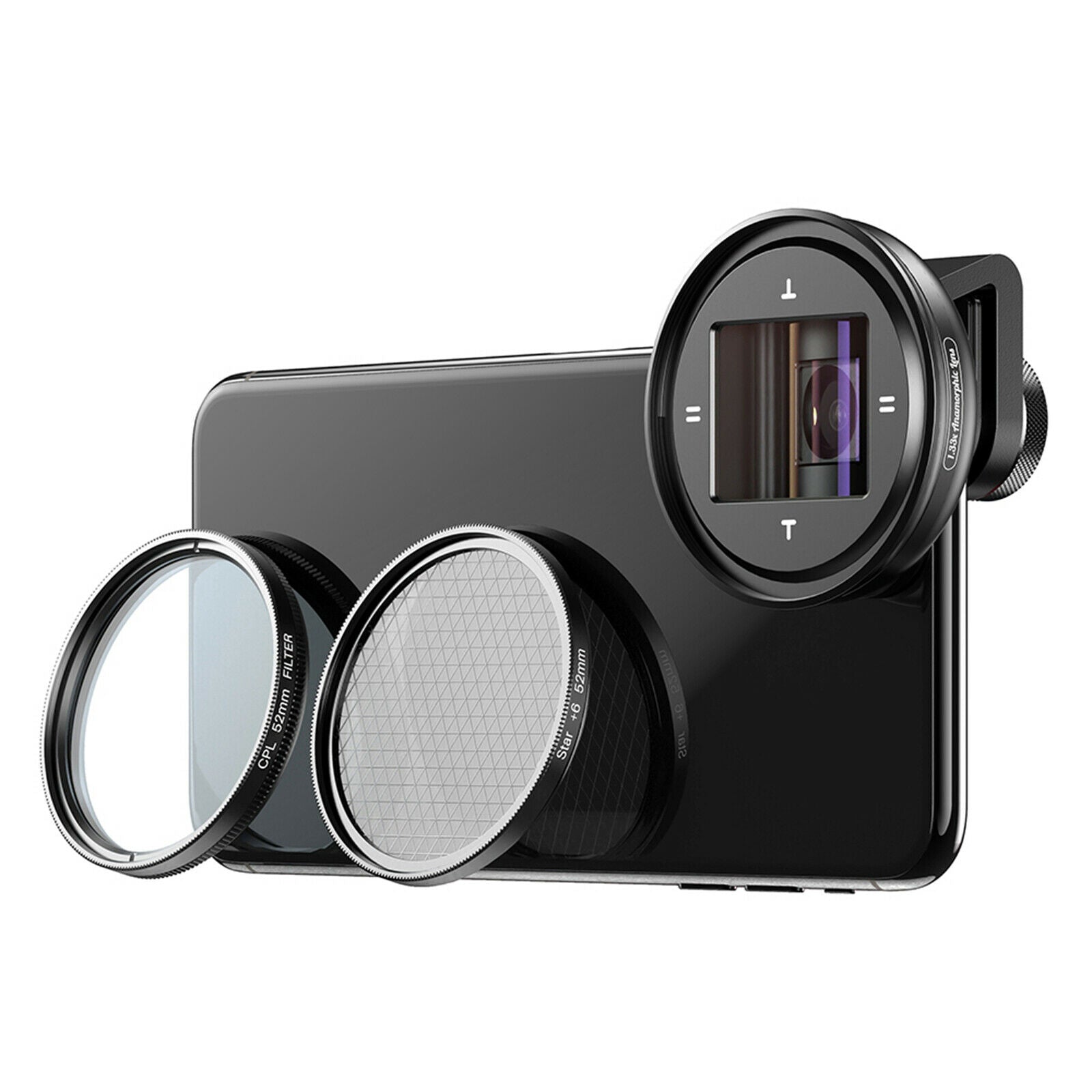1.33X Anamorphic Lens Filmmaking Phone Camera Lens Filmmakers Full Cinematic