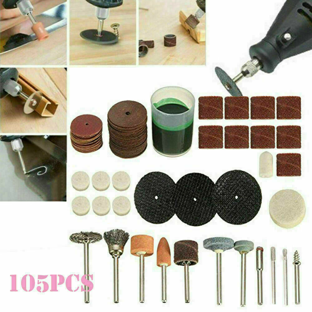 105pcs Mini Electric Drill Grinder Rotary Power Tools for Grinding Polishing Set
