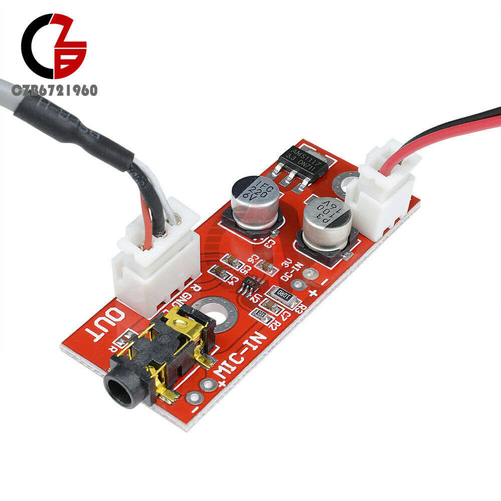 MAX9812 Electret Microphone Amplifier Board Sound Voice Module 3V/5V/12V Input
