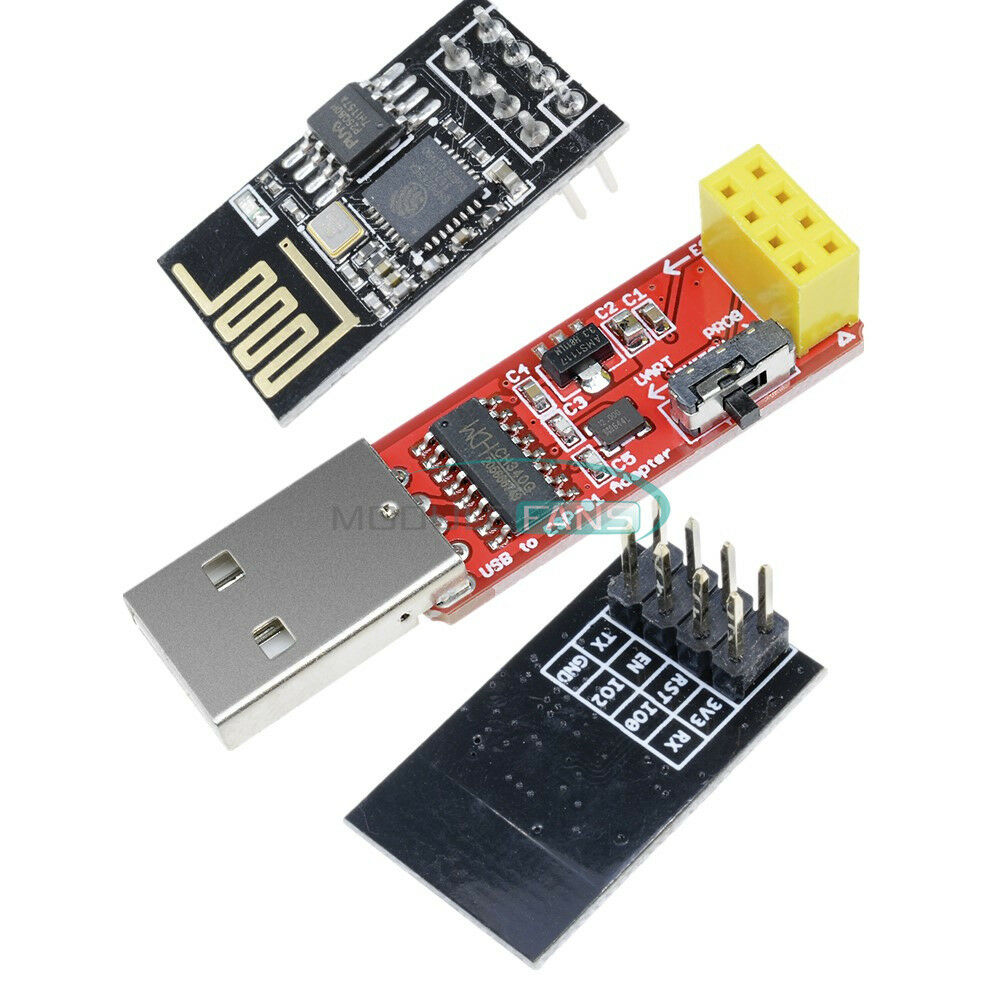 Wireless Wifi USB to ESP8266 ESP-01S Transceiver Adapter Module CH340G Driver