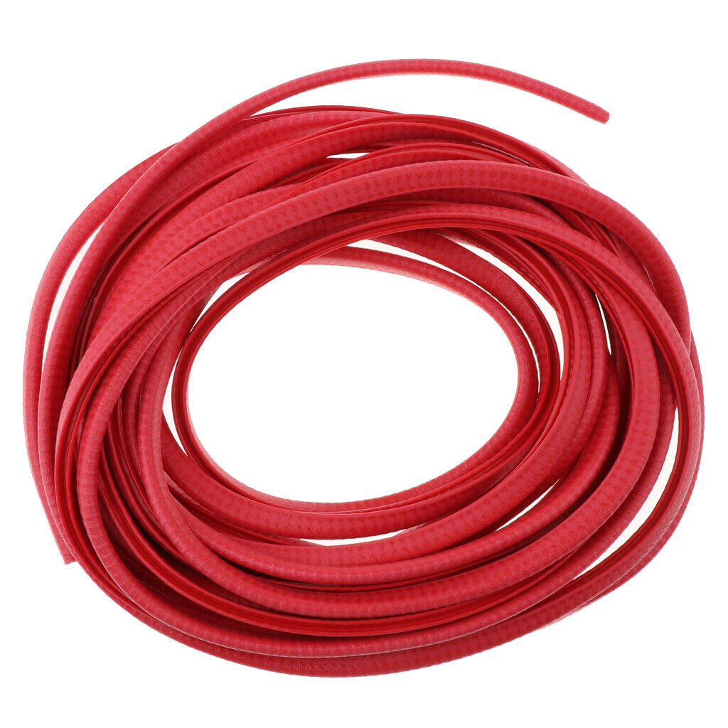 2 Pieces Car Anti Shock Sealing Strips Invisible Protection Tape Black+Red
