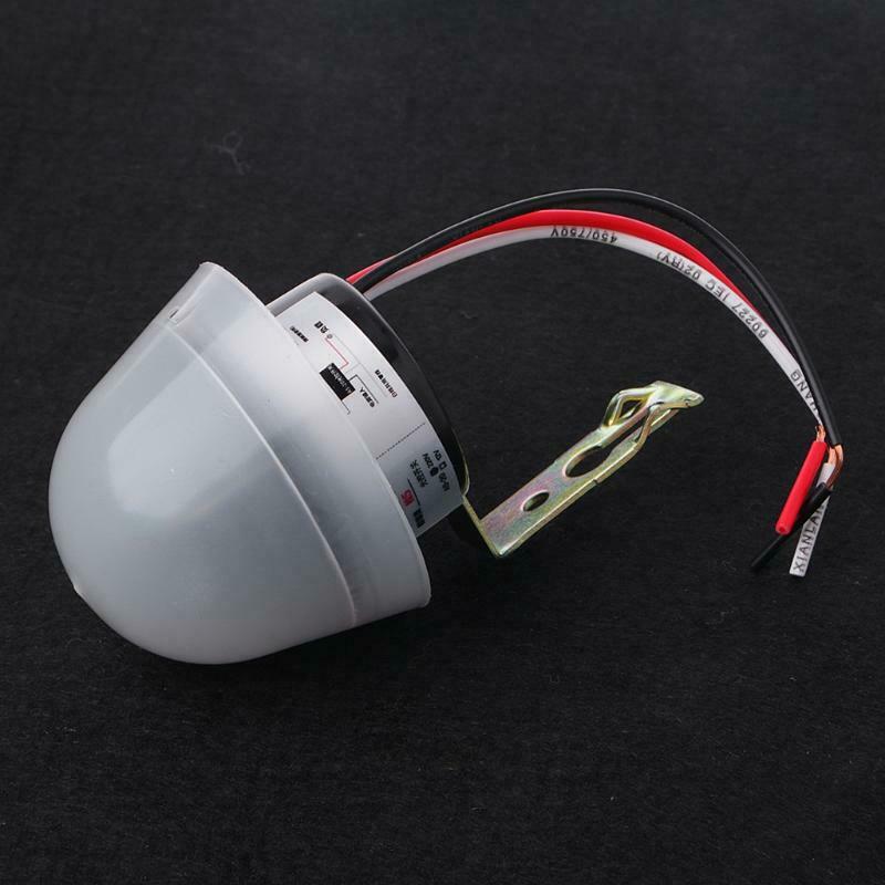 Automatic Auto On Off Photocell Street Light Switch DC AC 220V 10A Sensor Switch