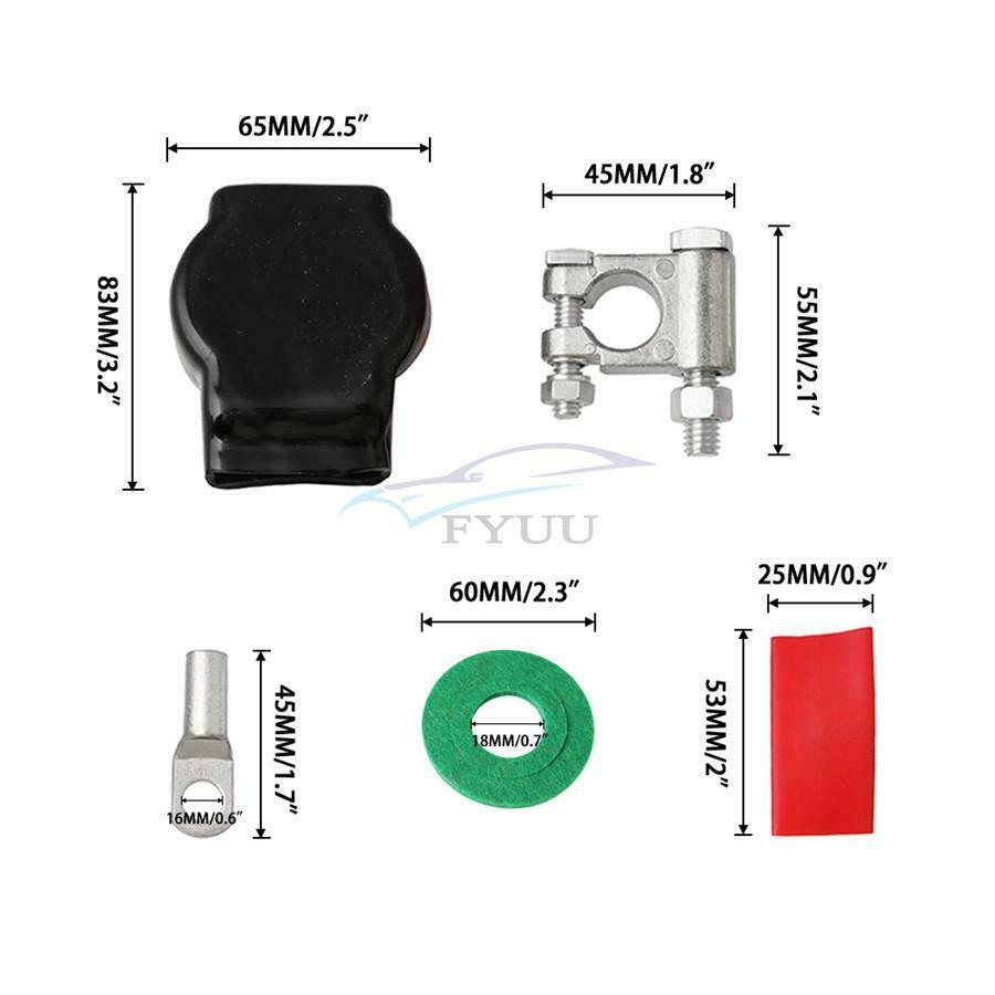 1 Set of Universal Zinc Alloy Battery Terminal Top Wiring Kit For Ship RV Car