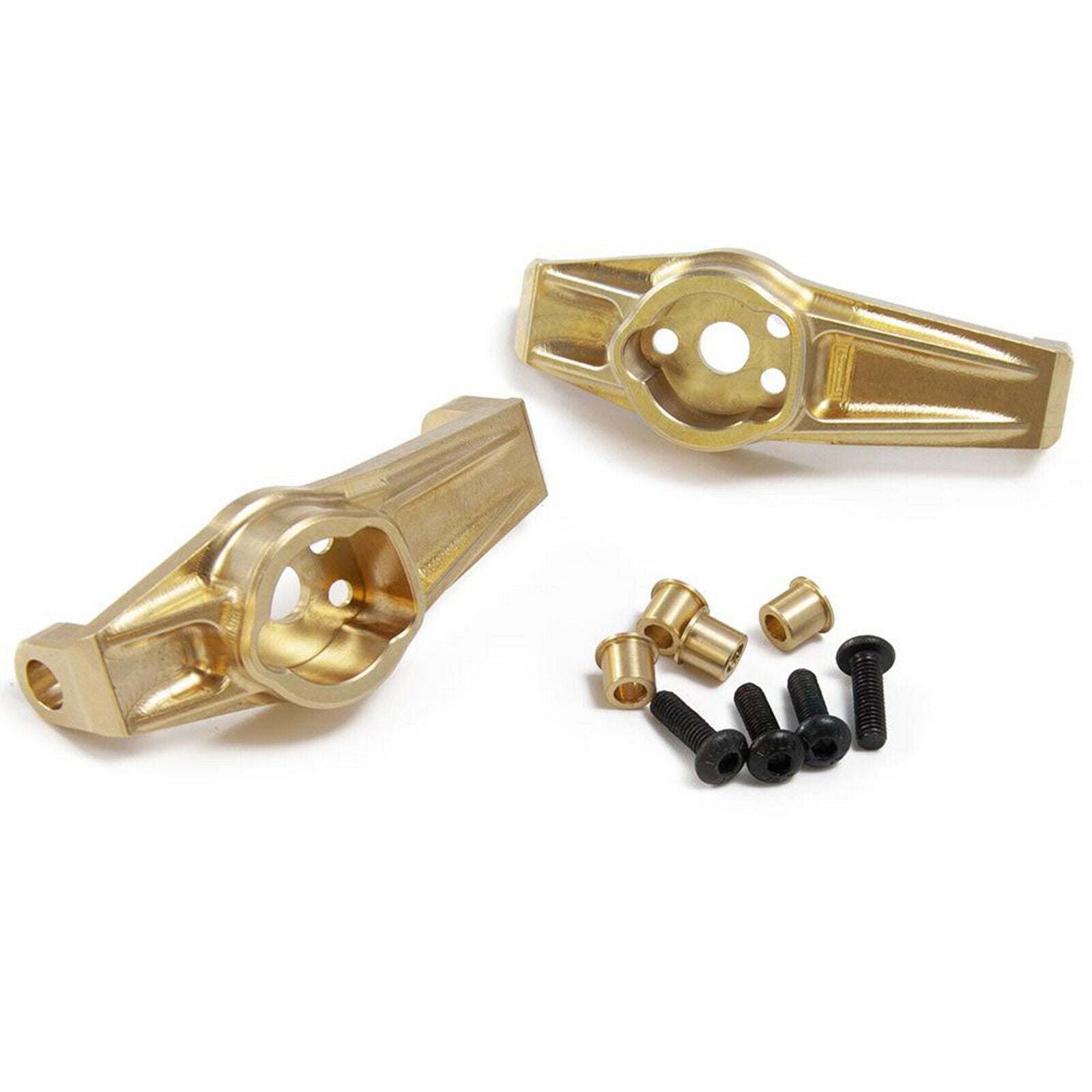 2x RC Brass Duty Front Steering Cup Knuckles for 1/10 RC Crawler -4 Spare Parts