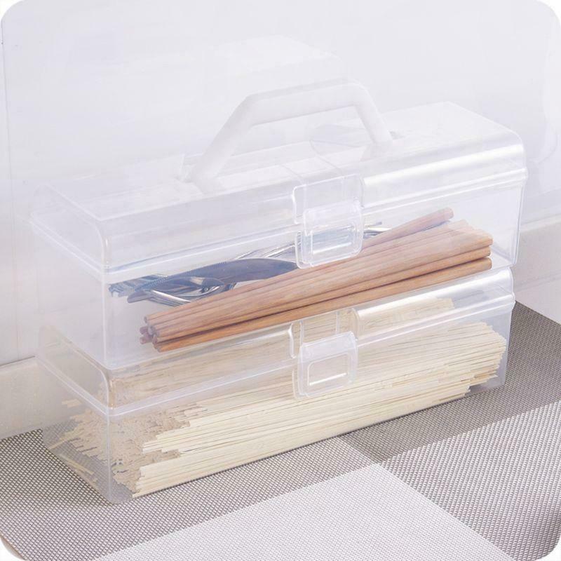 Kitchen Handheld Chopsticks Tableware Spaghetti Noodle Food Storage Box Pasta