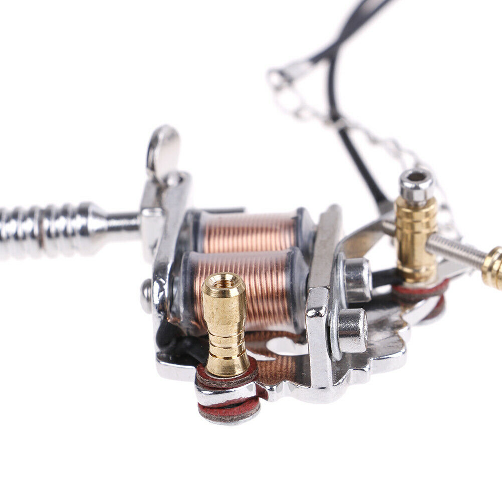 1X Mini Tattoo Machine Tattoo Keychain Key Holder Punk Style As Pendant Orna SJ