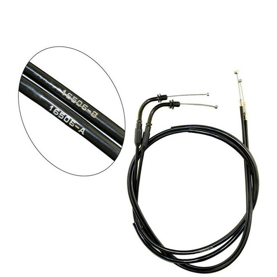 1 Pair Of New 90cm Motorcycle Throttle Cables For Sportster XL883 XL1200 35.4in