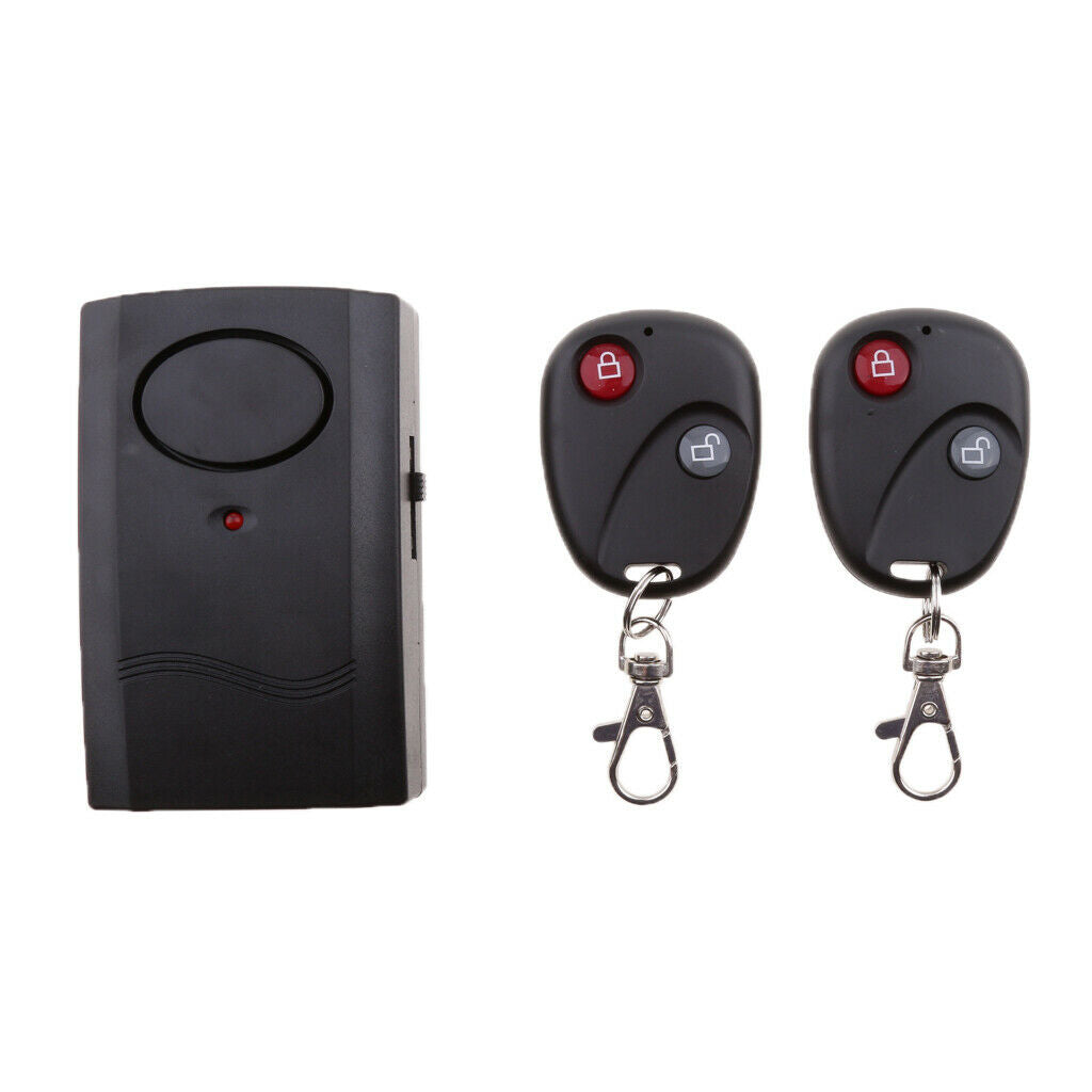 Motor Anti-theft Vibration Alarm Locks Security Wireless Dual Remote Control