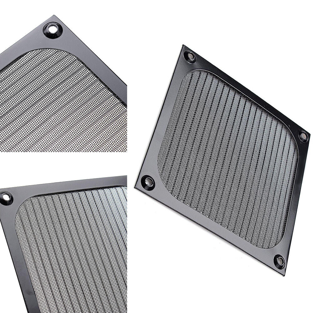 120mm Computer Cooling Fan Dustproof Dust Filter Case Aluminum Grill B'.l8