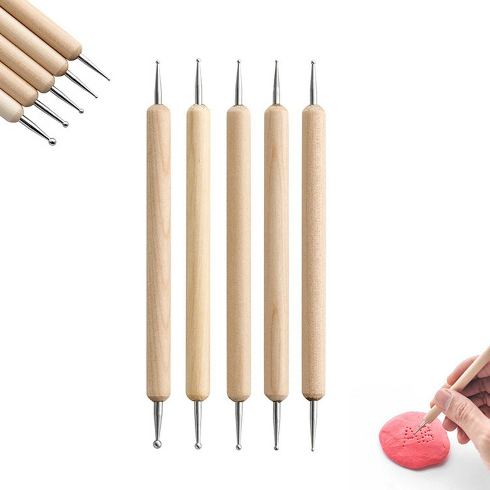 25Pcs Sculpting Tools with Pouch for Polymer Clay Pottery Ceramic Art Crafts