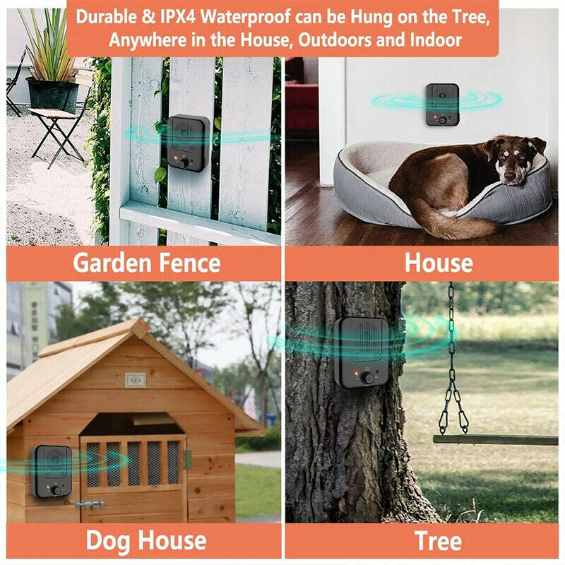 Pet Dog Repeller Ultrasonic Bark Suppressor Outdoor Dog Repeller Anti-Noise
