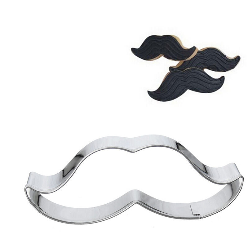 Mustache Stainless Steel Cookie Cutter Cake Baking Mould Biscui.l8