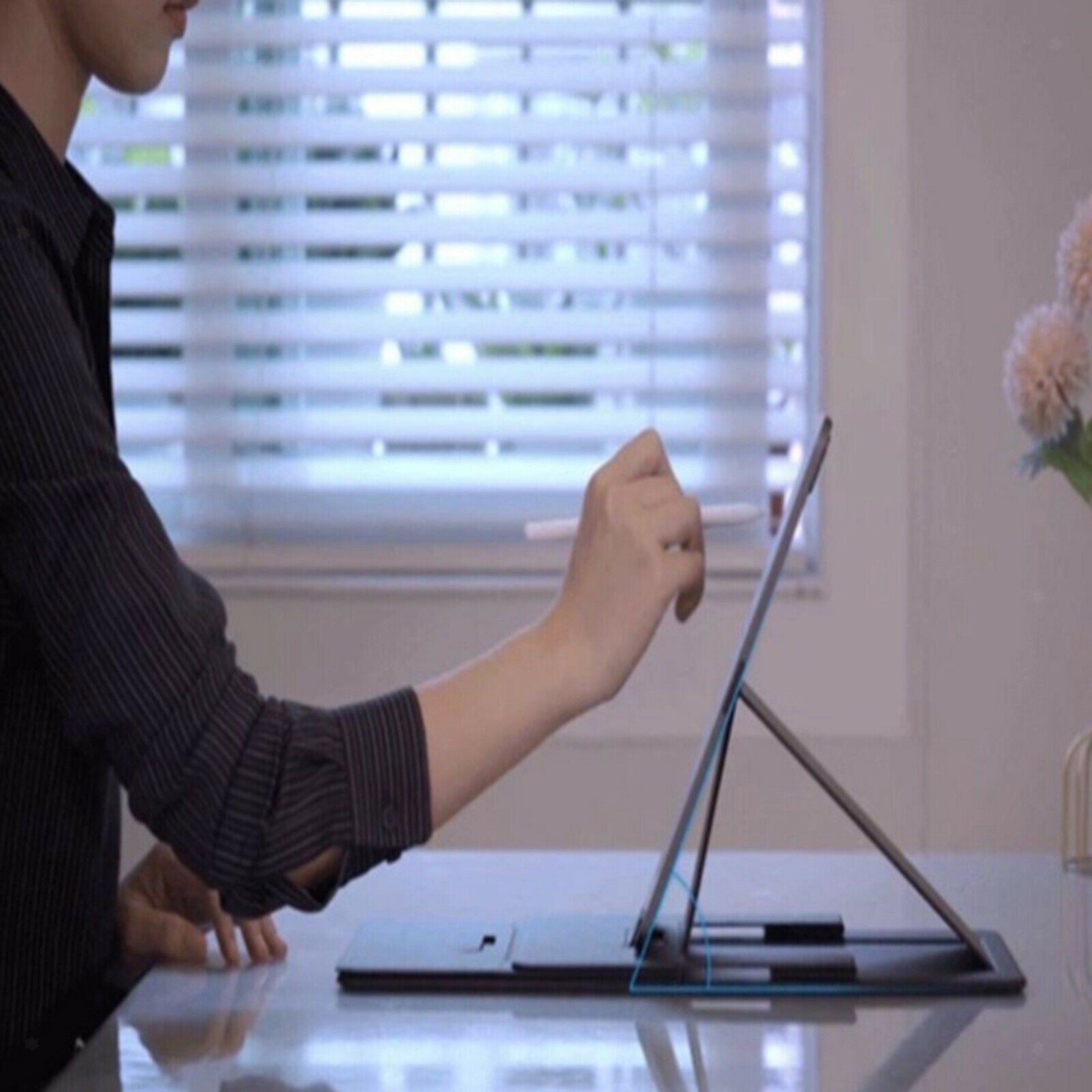 Laptop Stand Foldable Compatible with 10-17" Laptops for Work Home Sofa
