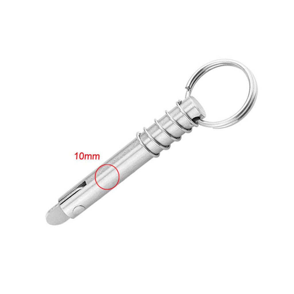 10x80mm Stainless Steel Quick Release Pin for Marine Bimini Top Deck Hinge