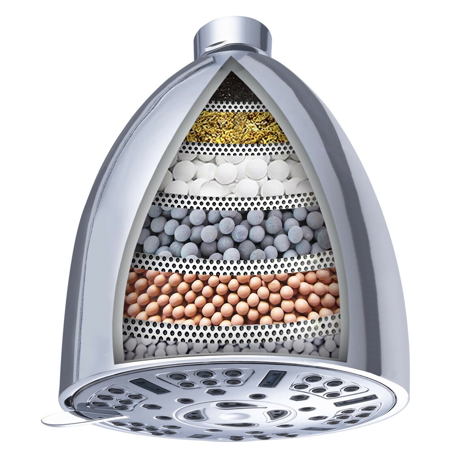 High Output Filtered Shower Head Water Showerheads High-Pressure Accessory
