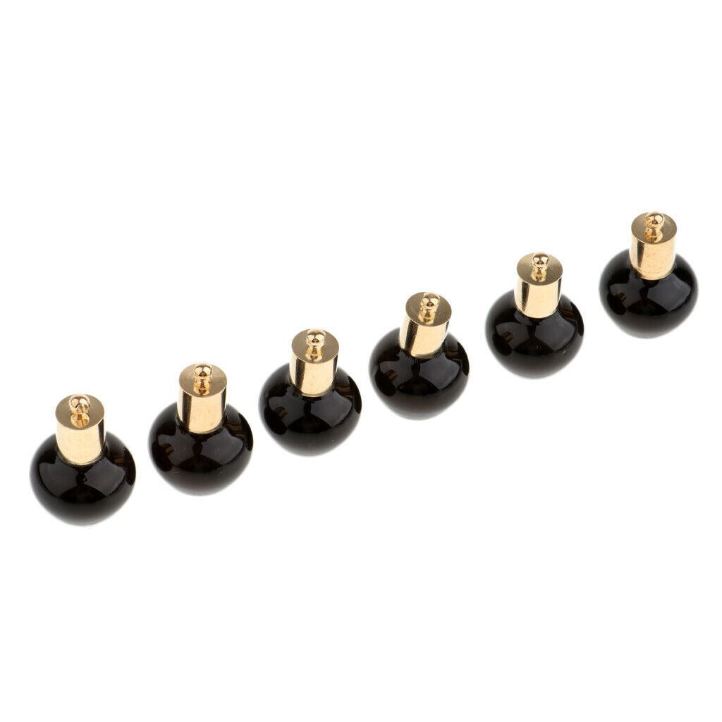 6Pcs DIY Mini Wishing Bottle Pendant Charms Necklace Pendant Black