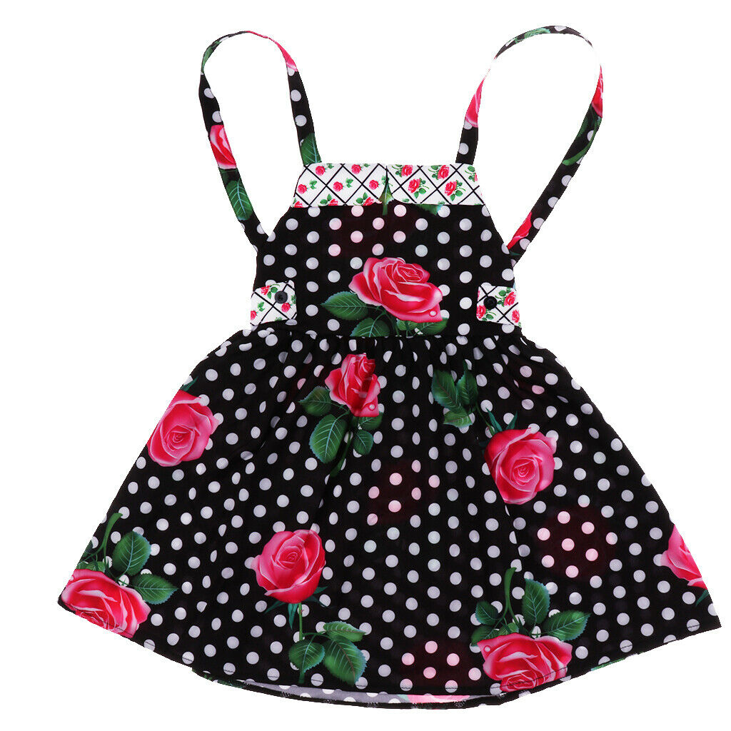 Baby Kids Girls Flower Print Ruffles Dress 2T Black