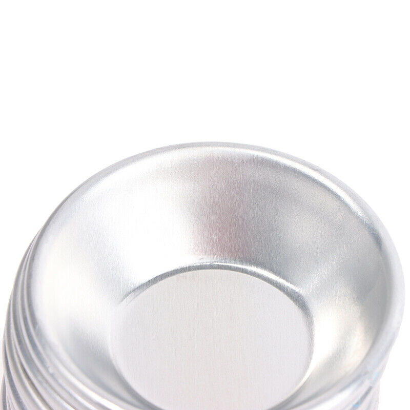 25Pcs Aluminum Alloy Egg Tart Molds Round Shape Cupcake Mini Pie Baking MoldsI7