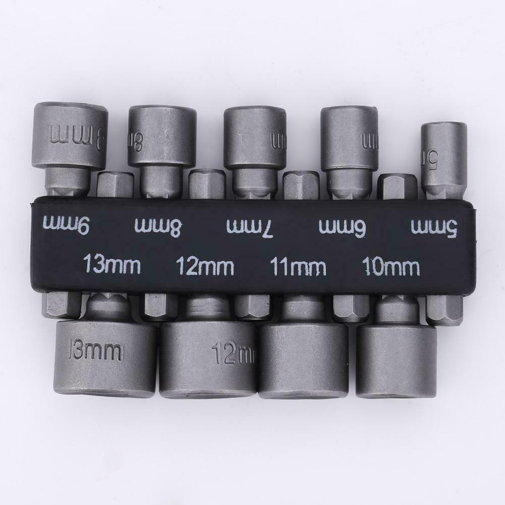 14pcs Strong Sleeve Wrench Hexagonal Handle Screw Sleeve Pneumatic Bits @