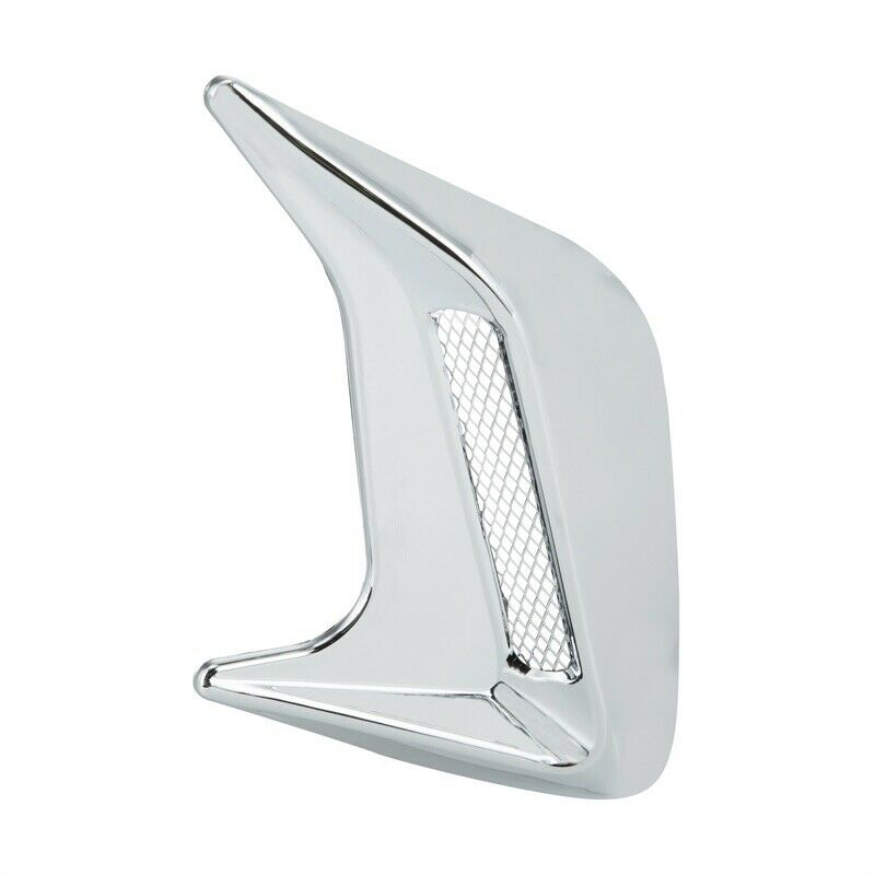 Universal CAR Chrome ABS Decor Side Vent Hood Air Flow Fender Intake Stickers