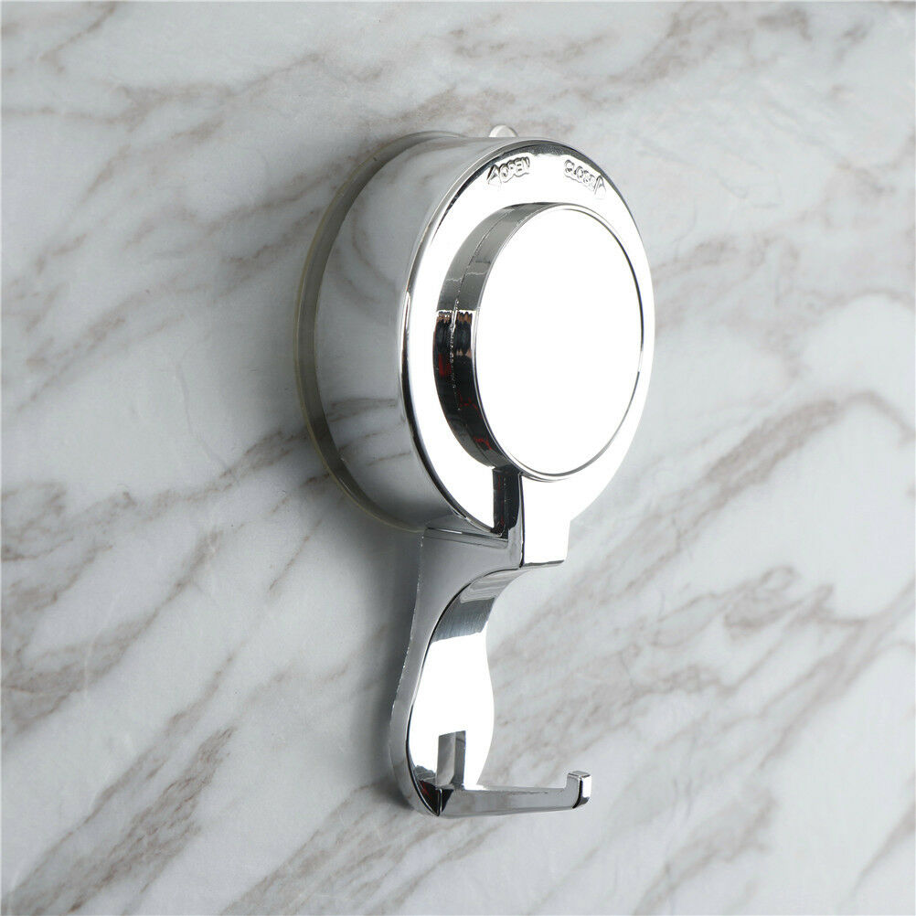 VacHCm Suction Cup Sucker Shower Towel Hooks Holder Bathroom Wall Door Ha.l8