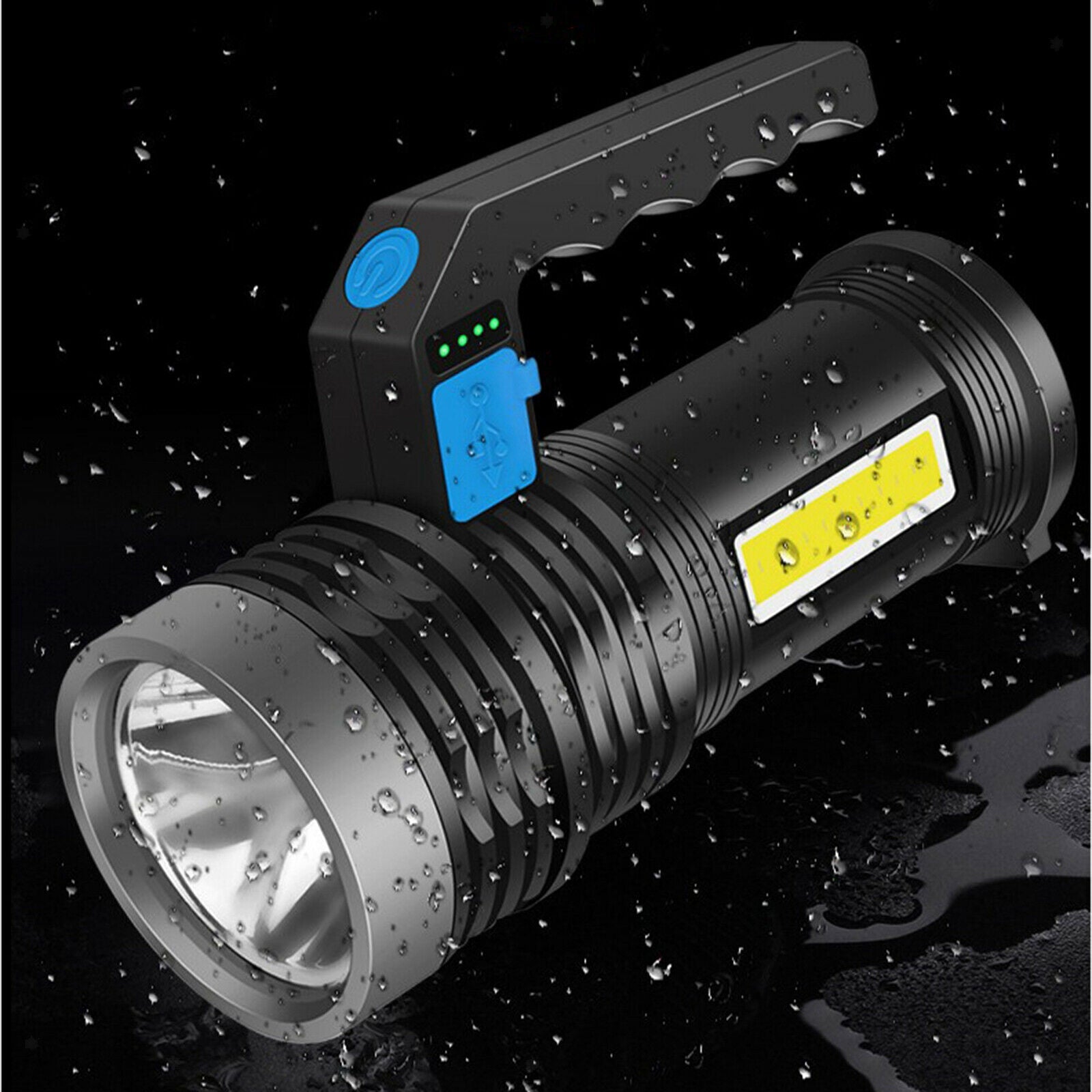 Super Bright Handheld Portable Spotlight USB for Hiking Fishing Up To 2000M